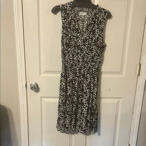 Sonoma Black and White Midi Dress